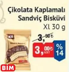 XL ÇİKOLATA KAPLAMALI SANDVİÇ BİSKÜVİ